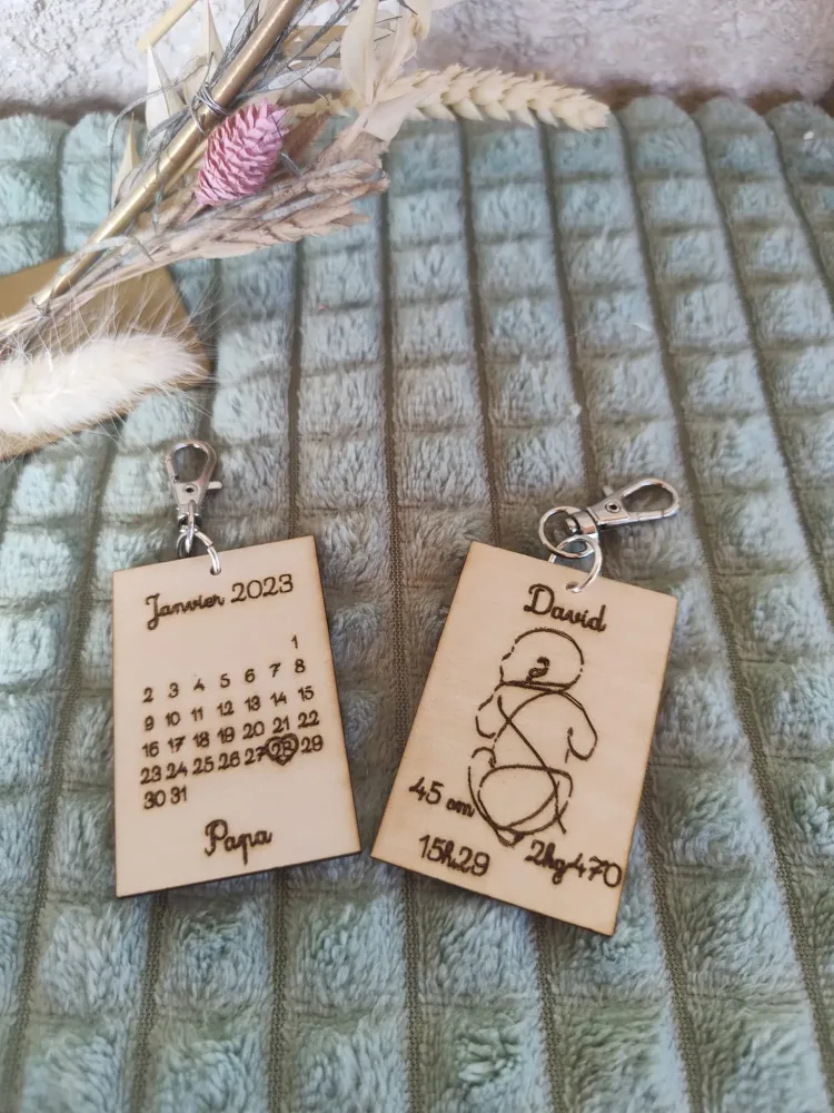 porte clé naissance